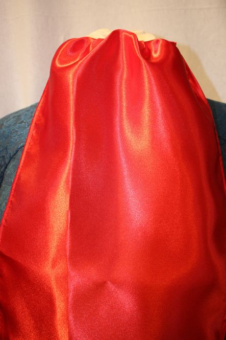 Hovedbilde Halstørkle herre med borrelås, rukses/rød