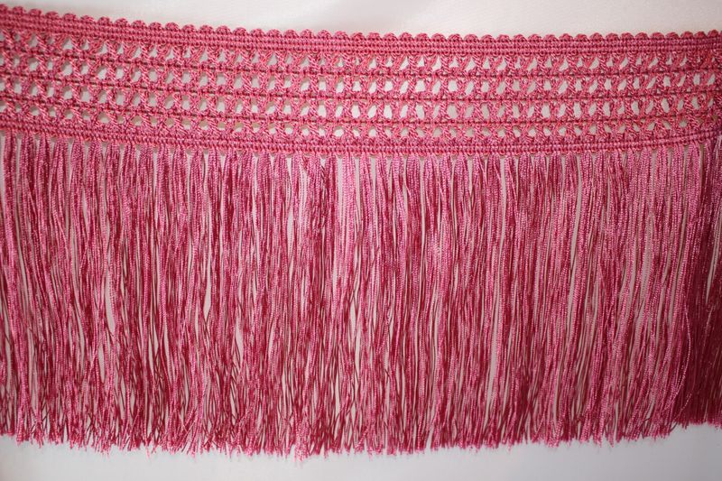Frynser gul og rosa